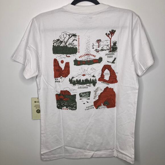 NWT PARKS PROJECT Unisex Welcome Tee Short Sleeve White Small - Picture 2 of 4
